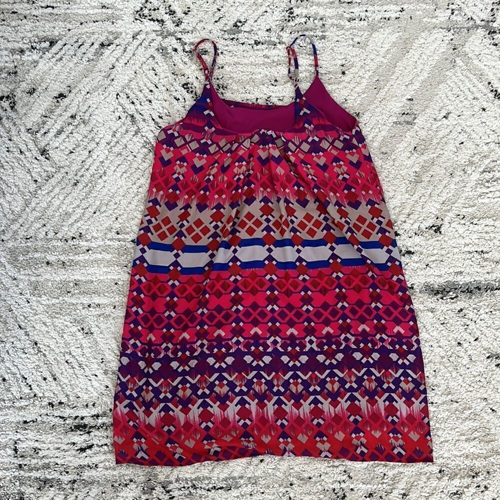 AztecāpatternāPinkĀ PurpleāBlueāTanāRedāDress - Picture 3 of 5